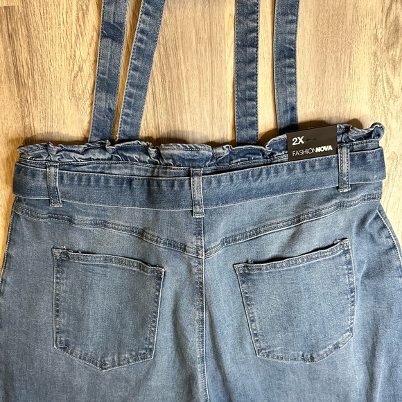 💝Fashion Nova I Gave It All Overalls Women’s Size 2X - Picture 11 of 11